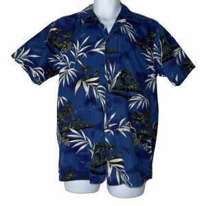 RJC Vintage 1990's Hawaiian Blue Shirt M